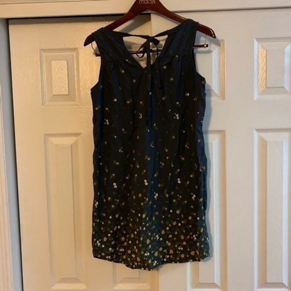 Old Navy Sundress Navy Blue & Yellow Size Medium - Picture 5 of 8
